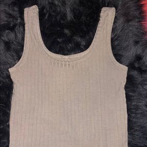 Olive green crop top